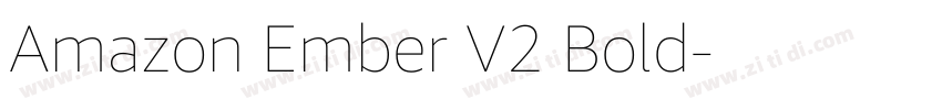 Amazon Ember V2 Bold字体转换